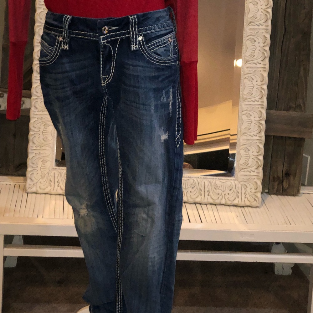 Rock Revival Sz 29 waist 32” inseam Bootcut Jeans